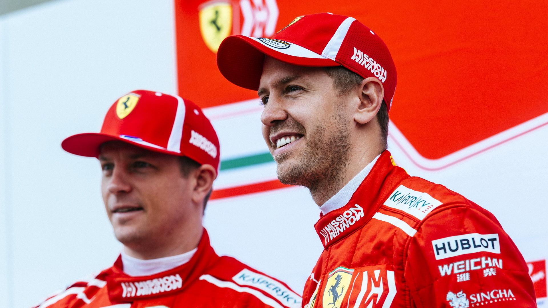 Kimi Räikkönen a Sebastian Vettel v Austinu