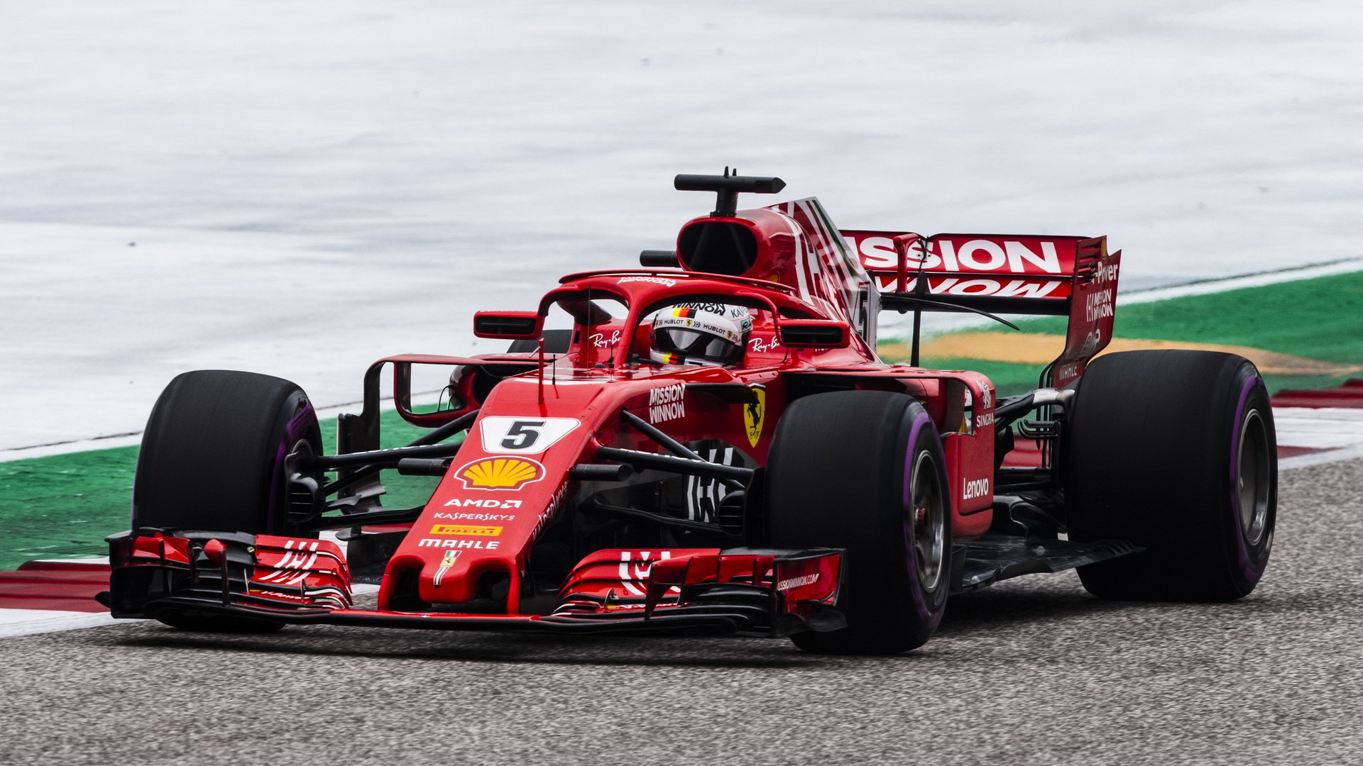Sebastian Vettel během kvalifikace v Austinu