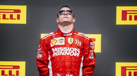 Kimi Räikkönen jako vítěz po závodě v Austinu