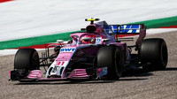 Esteban Ocon v závodě v Austinu