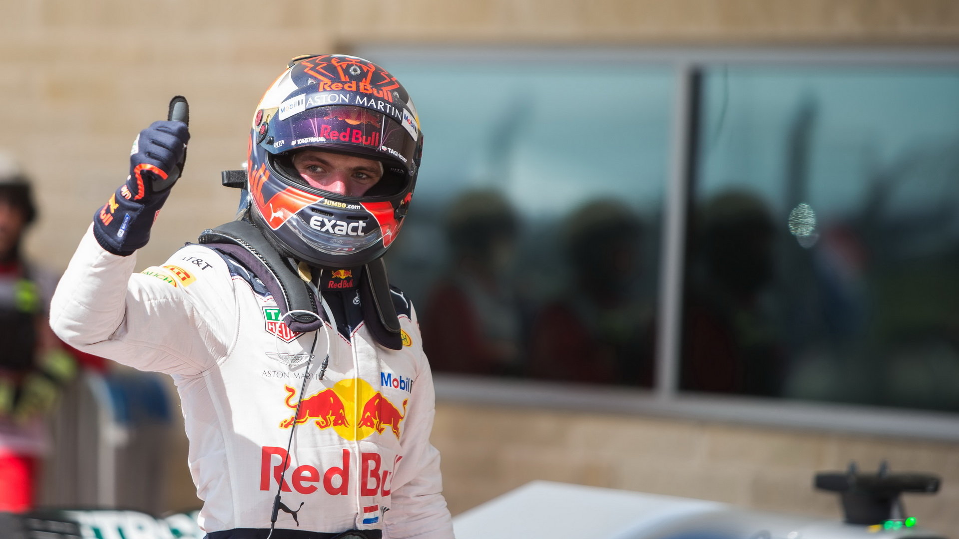 Max Verstappen po závodě v Austinu