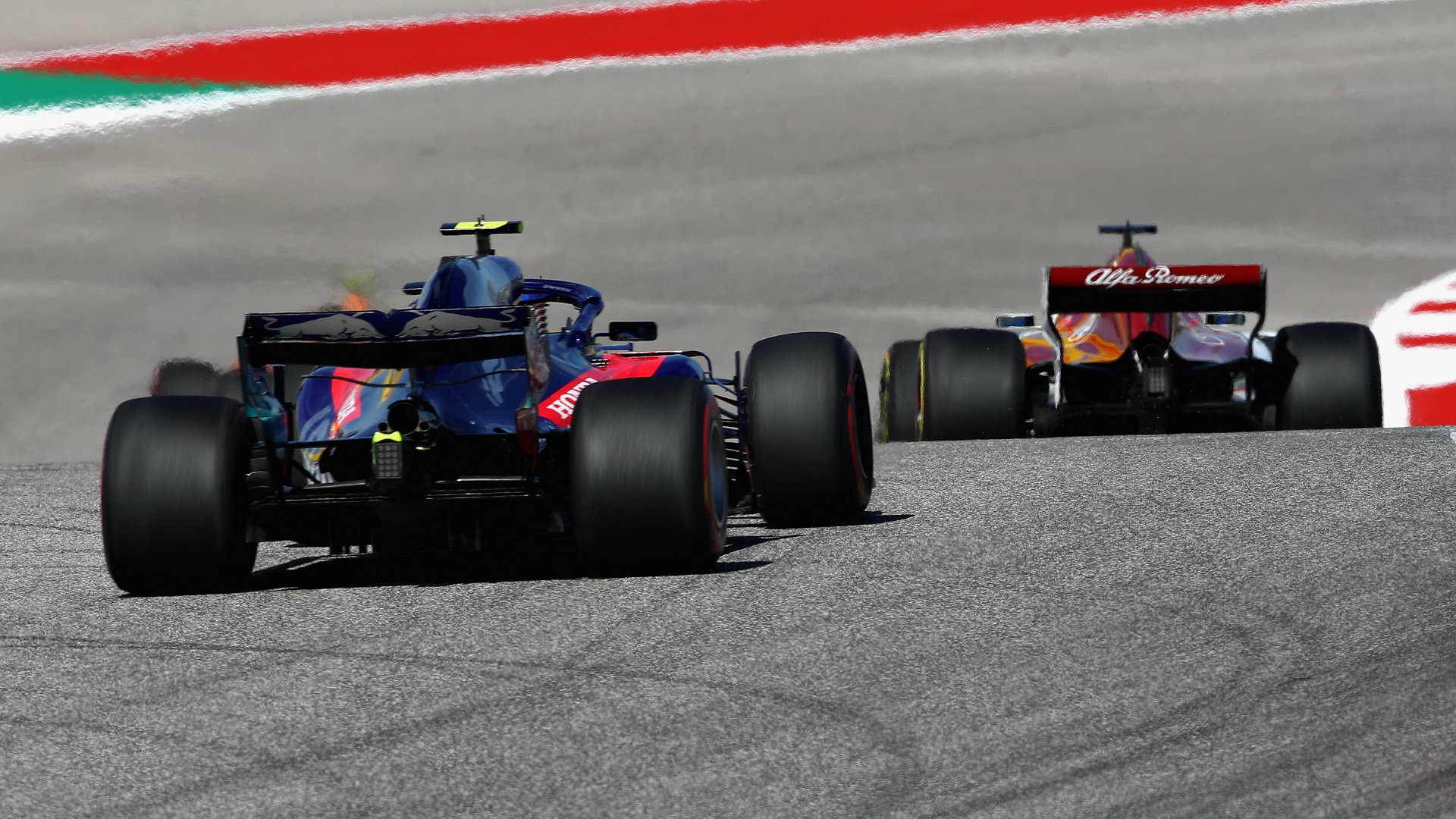 Pierre Gasly v závodě v Austinu