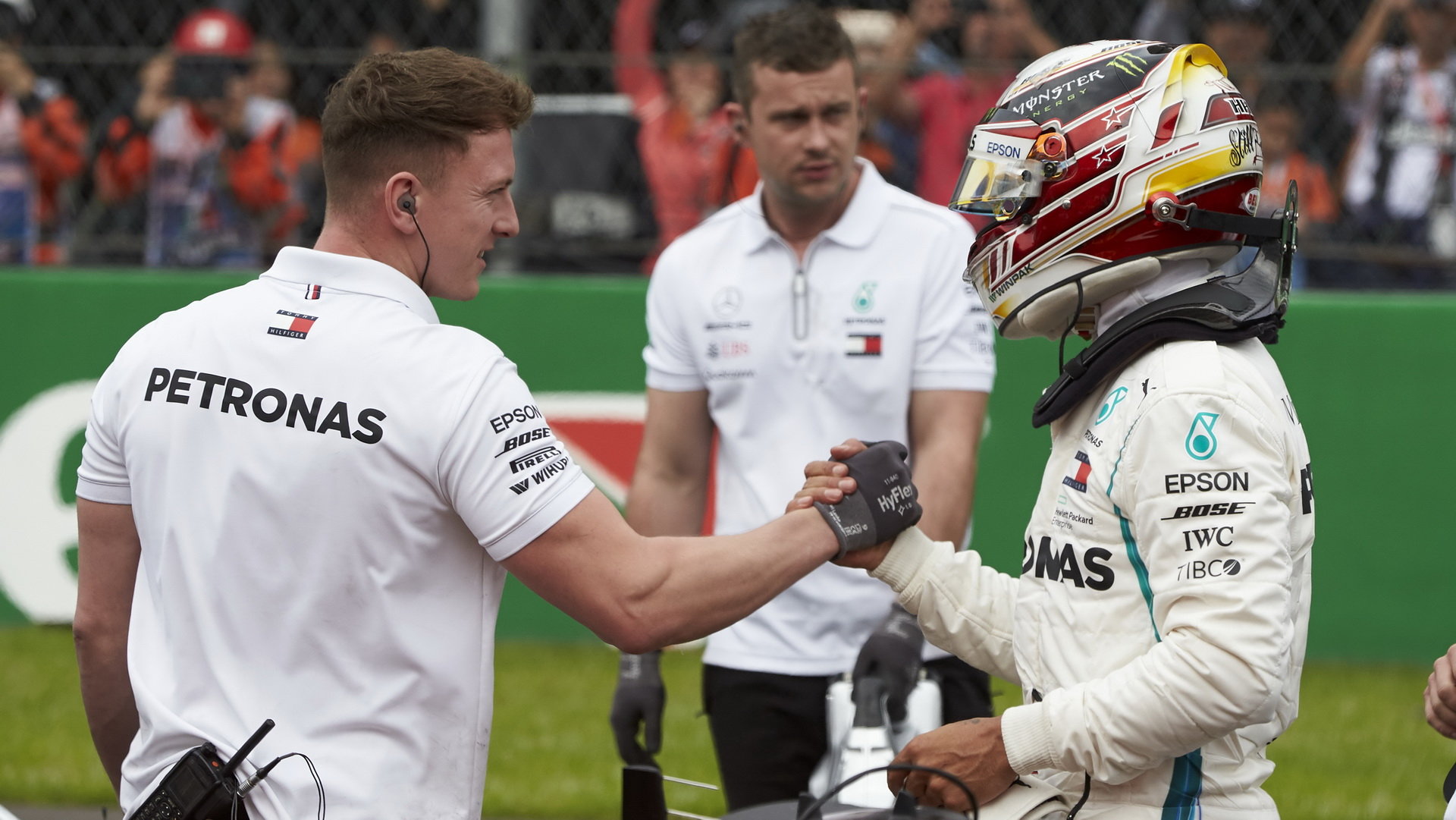 Lewis Hamilton po kvalifikaci v Mexiku