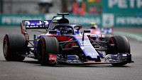 Brendon Hartley v závodě v Mexiku