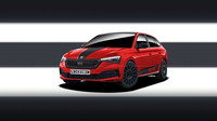 Grafický koncept Škoda Scala RS (Behance.net/ Aksyonov Nikita)