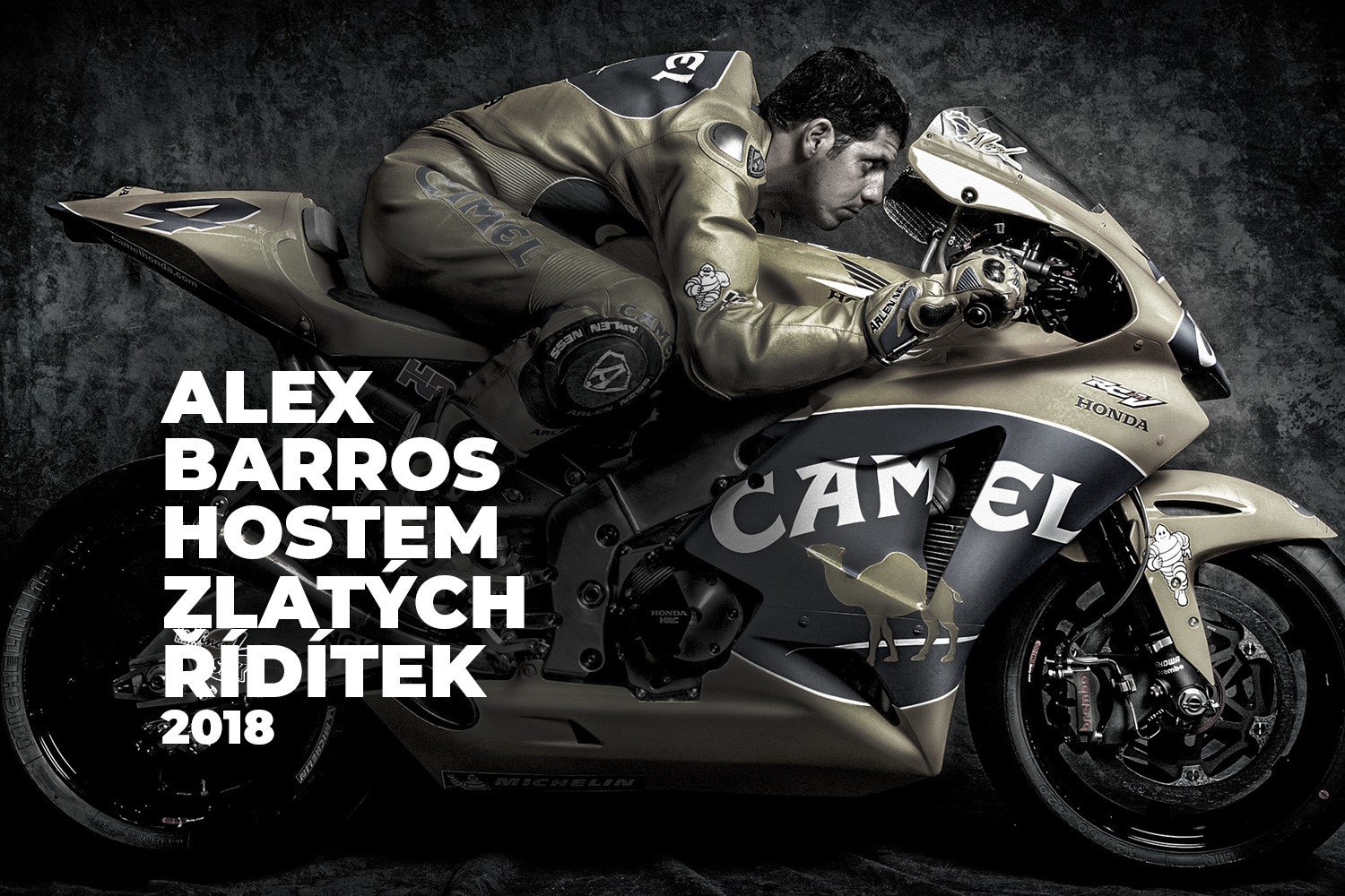 Expilot nejsilnější kubatury světového motocyklového šampionátu Alex Barros se zúčastnil ankety Zlatý volant v roce 2018