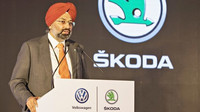 Gurpratap Singh Boparai, Managing Director společnosti Skoda Auto India Private Ltd a také Managing Director společnosti Volkswagen India Private Limited při slavnostním ceremoniálu k otevření Technologického centra v indickém Pune.