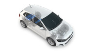 Volkswagen Polo s novým uspořádáním nádrží na CNG
