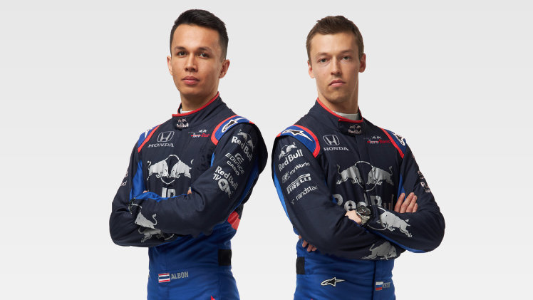 Nová jezdecká sestava Toro Rosso: Alexander Albon a Daniil Kvjat