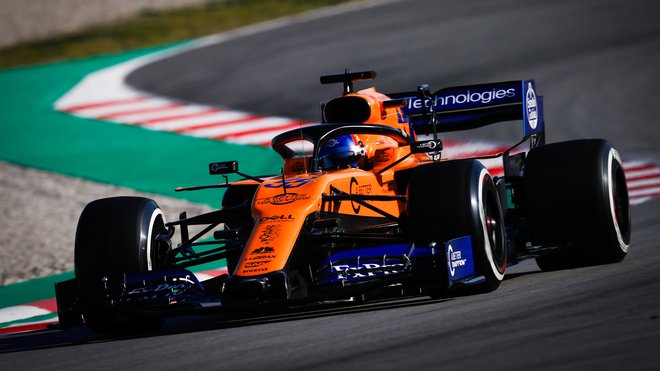 Carlos Sainz první den testů s McLarenem MCL34