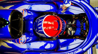 Daniil Kvjat v novém voze Toro Rosso STR14 - Honda při třetím dnu testů v Barceloně