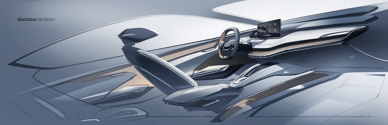 Studie Škoda Vision iV se zcela novou, inovativní koncepcí interiéru