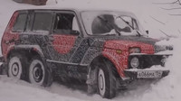 Unikátní Lada Niva 6x6 (YouTube/Garage 54 ENG)