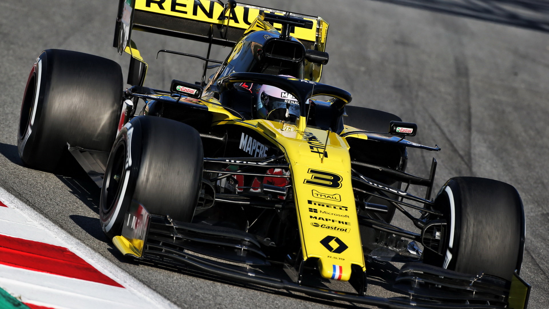 Daniel Ricciardo v rámci druhého dne druhých předsezonních testů v Barceloně