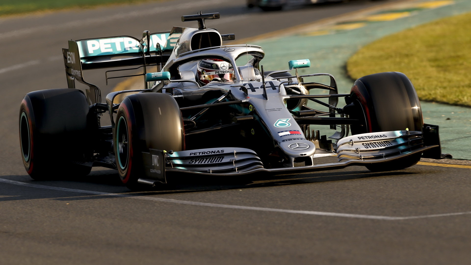 Lewis Hamilton v kvalifikaci v Melbourne