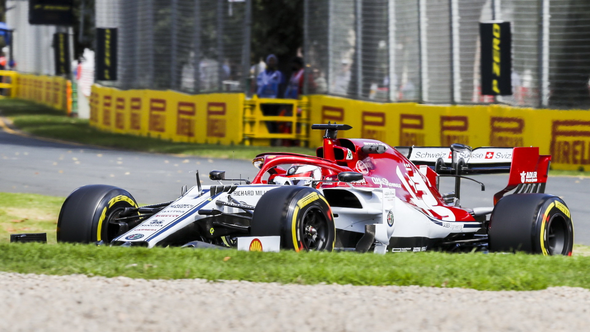 Kimi Räikkönen v tréninku v Melbourne