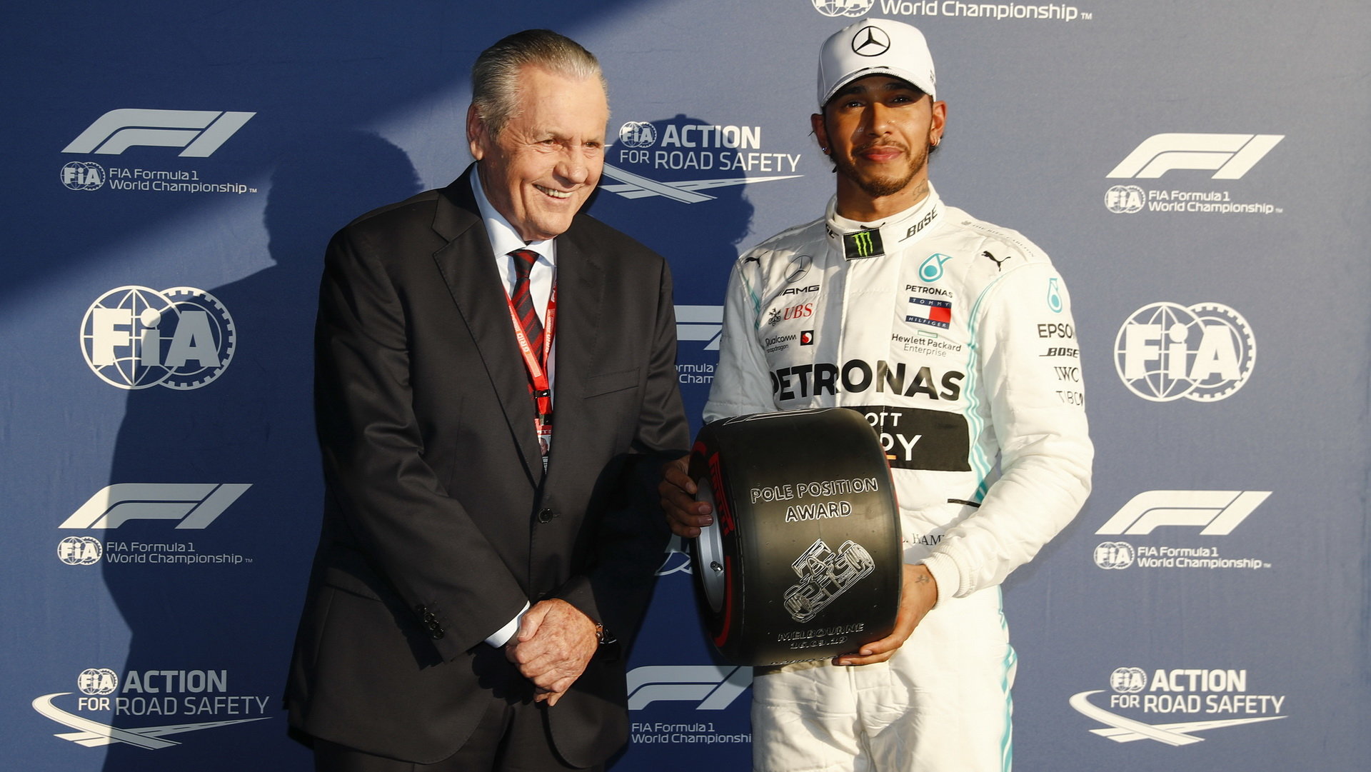Lewis Hamilton - vítěz kvalifikace v Melbourne