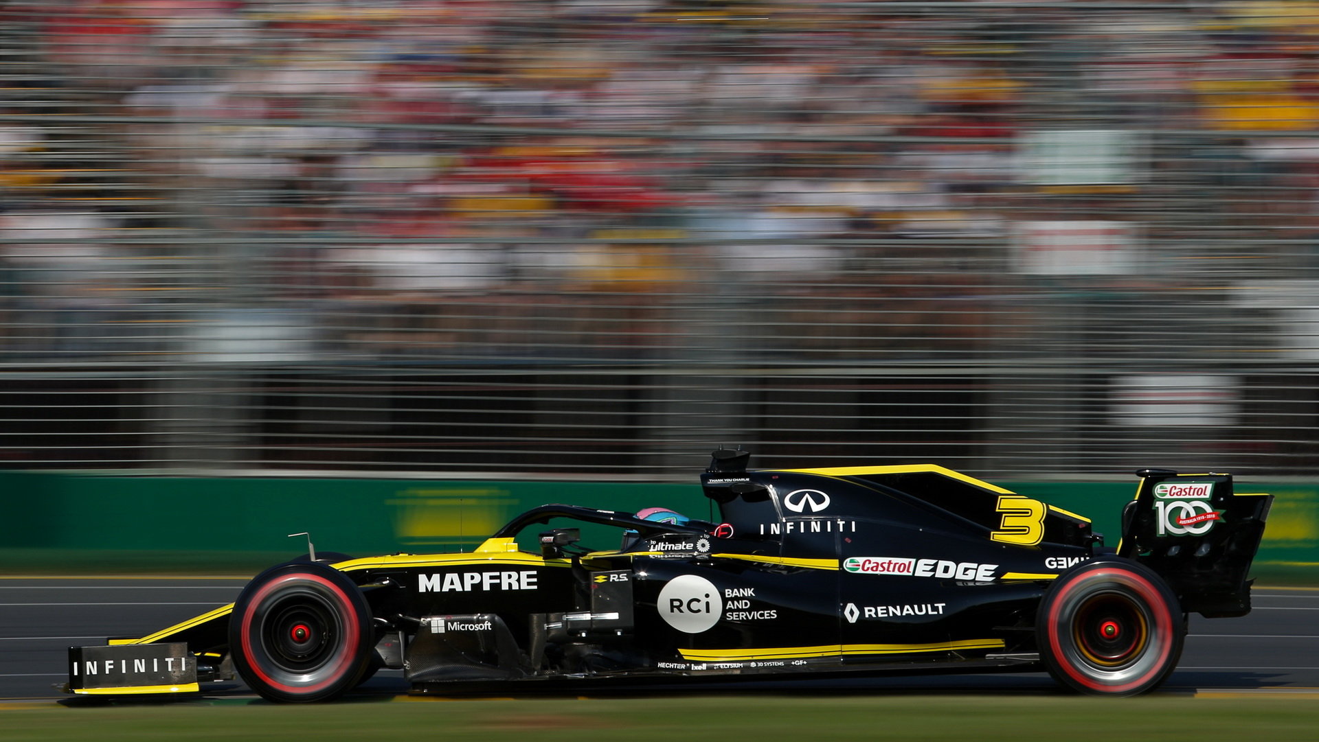 Daniel Ricciardo v kvalifikaci v Melbourne