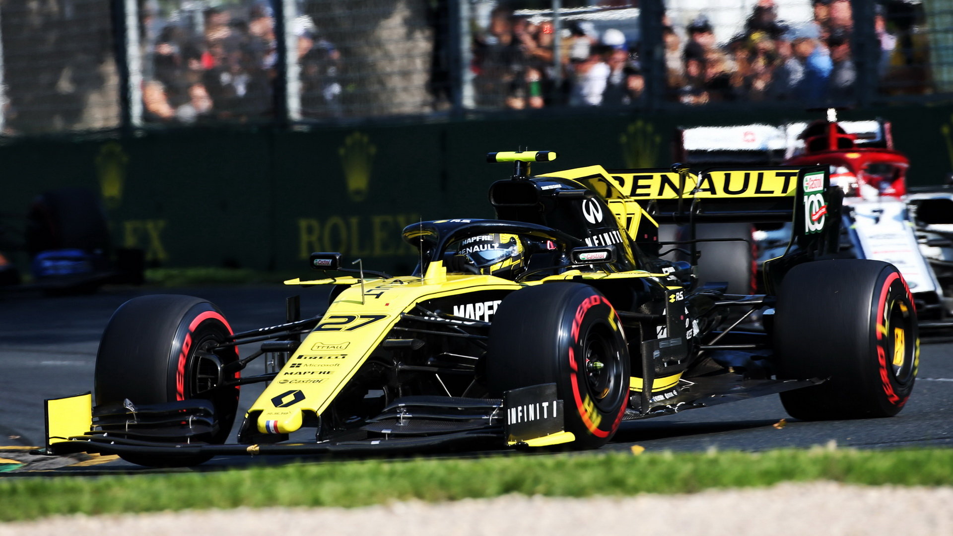 Nico Hülkenberg v závodě v Melbourne