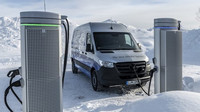 Mercedes-Benz eSprinter během testování za polárním kruhem