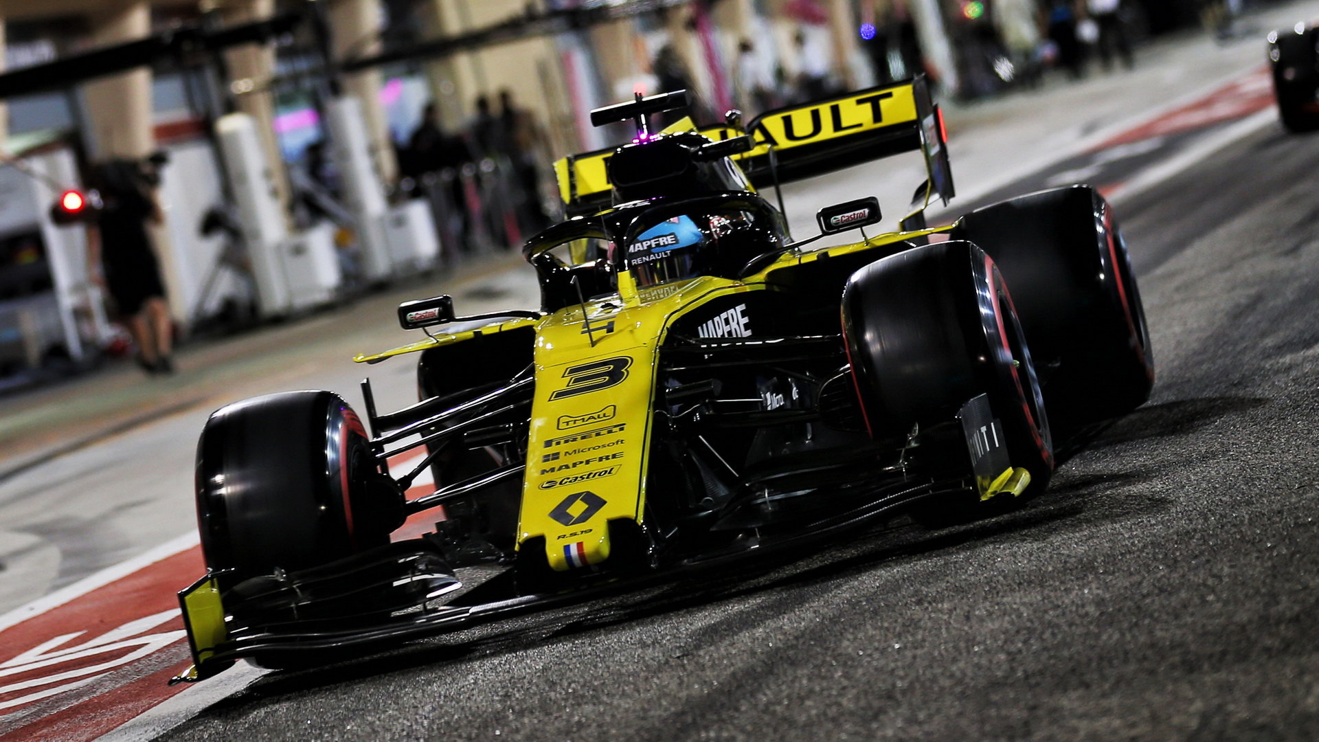 Daniel Ricciardo v kvalifikaci v Bahrajnu