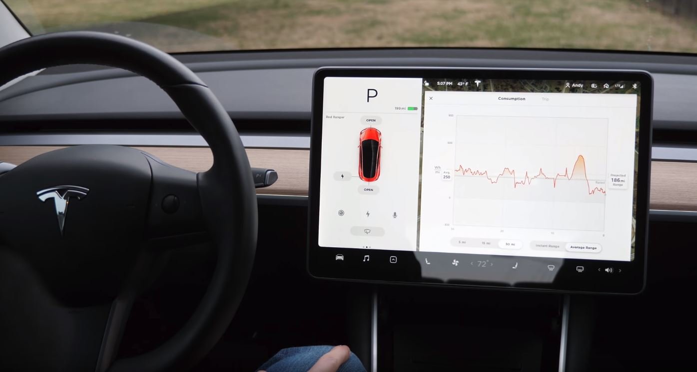 Tesla Model 3 (YouTube/Andy Slye)
