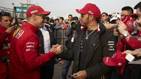 Lewis Hamilton a Sebastian Vettel v Číně