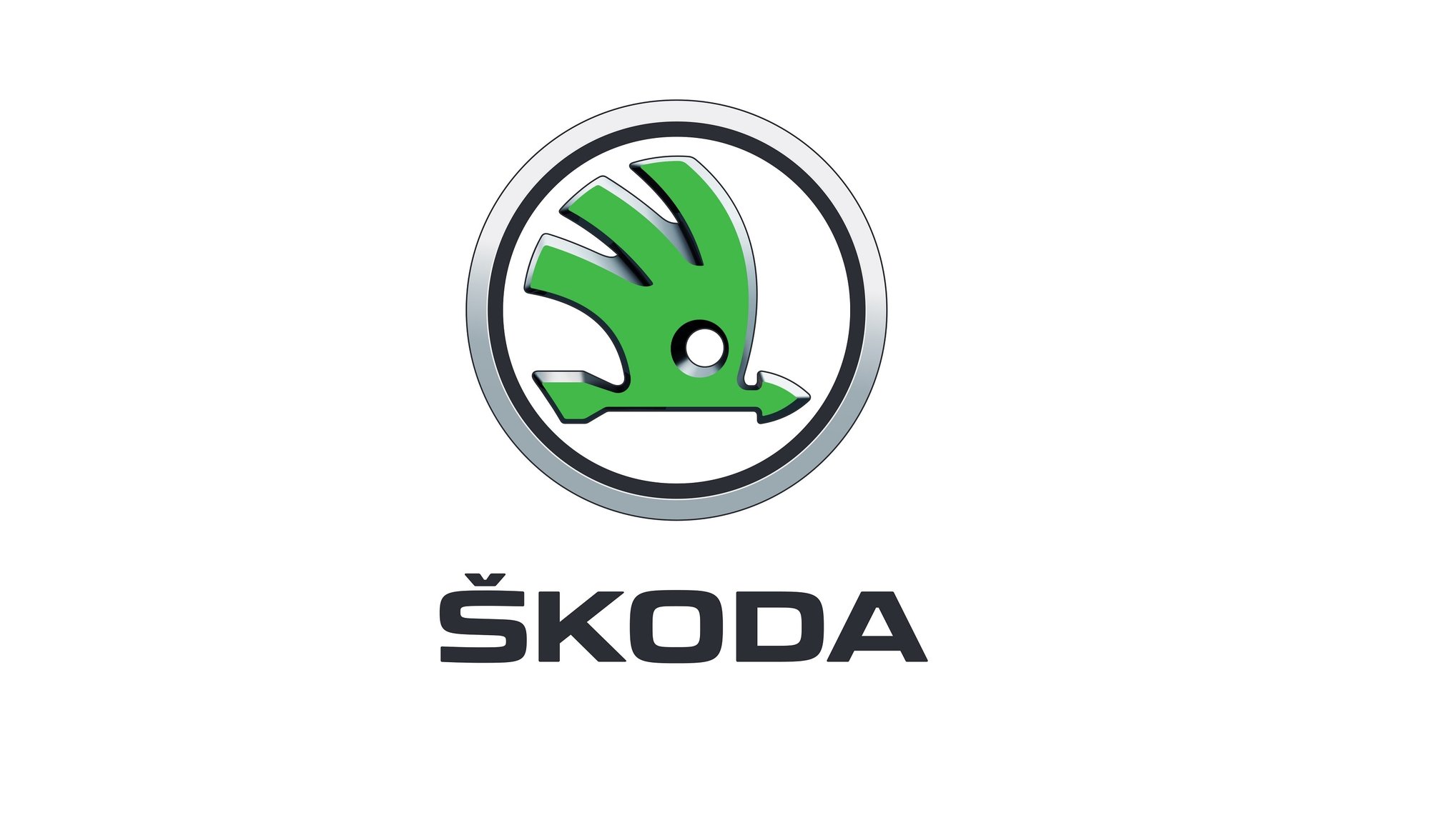 Aktuální logo automobilky Škoda Auto, platné od roku 2016.