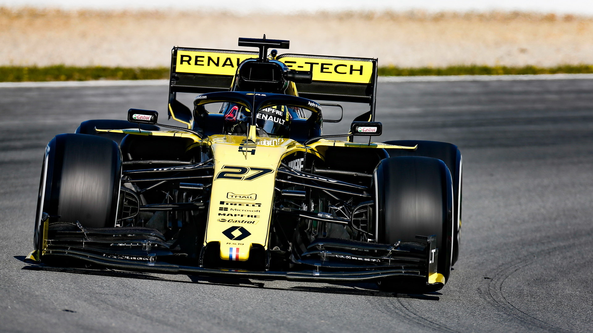 Nico Hülkenberg v rámci sezónních testů v Barceloně