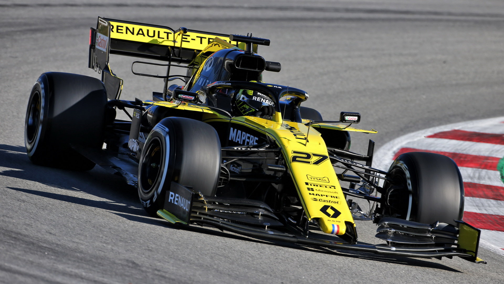 Nico Hülkenberg v rámci sezónních testů v Barceloně