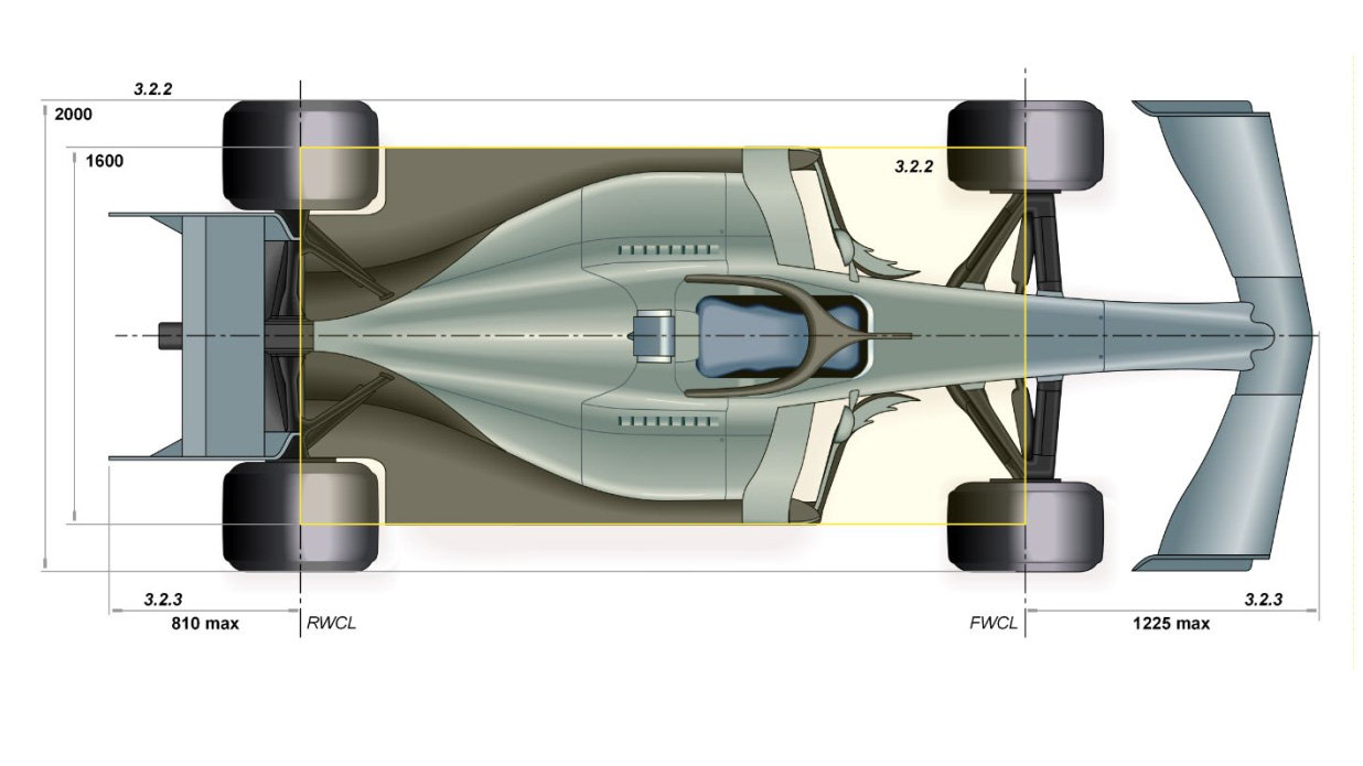 Nákres monopostu F1