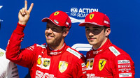 Sebastian Vettel a Charles Leclerc po úspěšné kvalifikaci v Kanadě