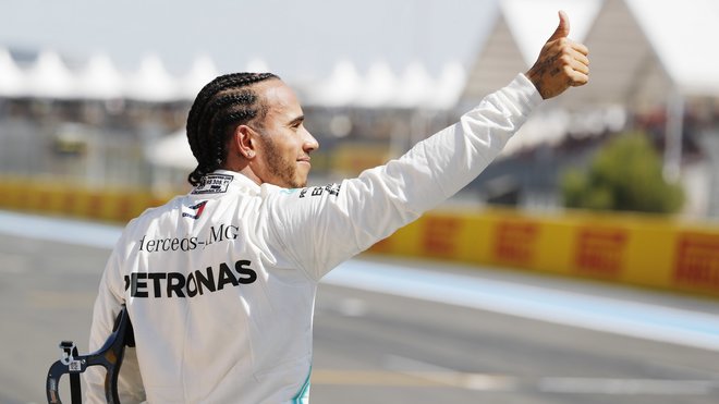 Lewis Hamilton po úspěšné kvalifikaci ve Francii