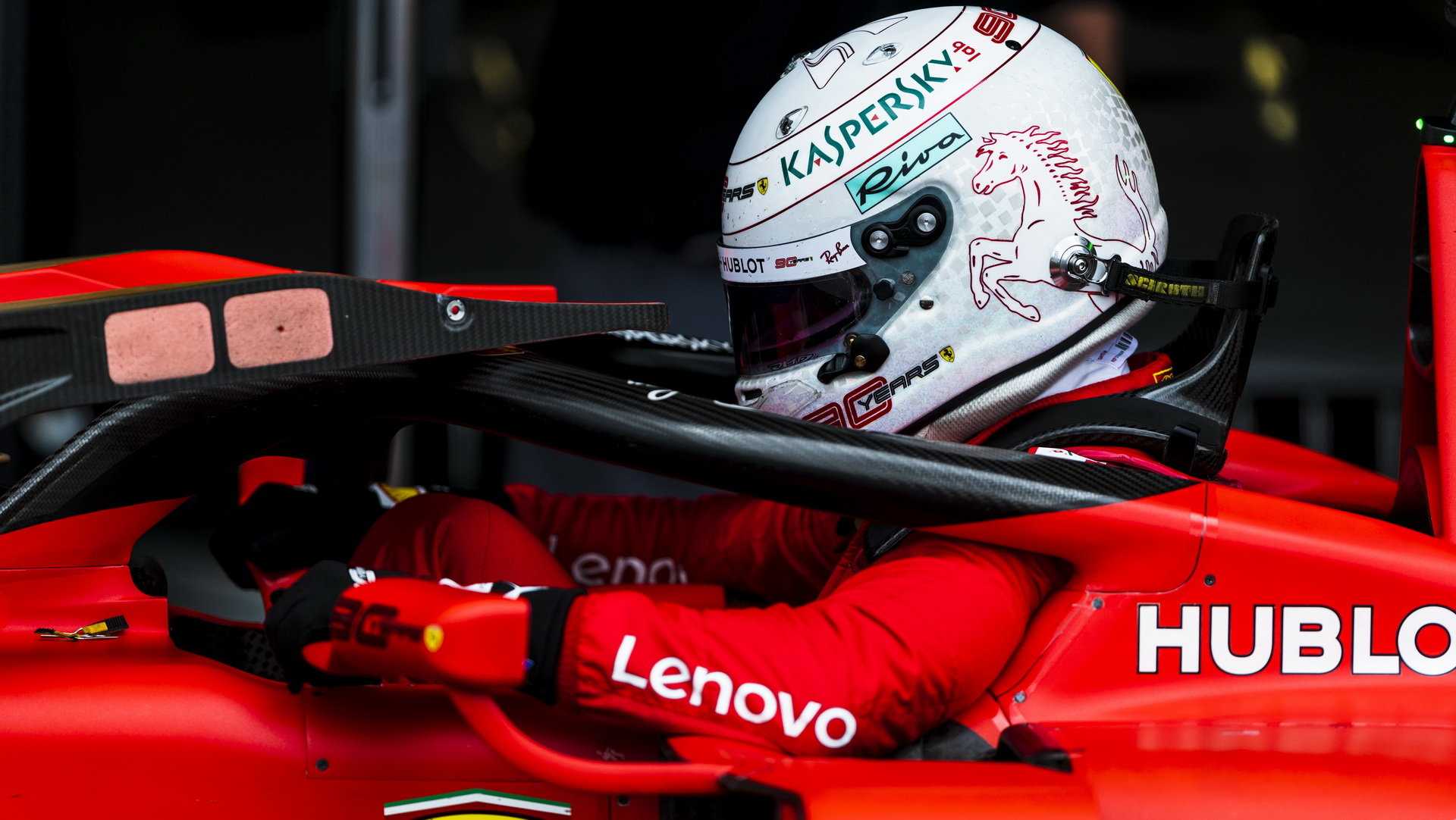 Sebastian Vettel po kvalifikaci v Silverstone