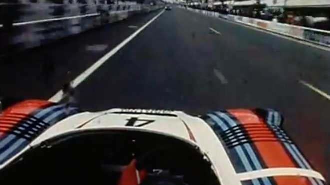 24 hodin Le Mans: Porsche 936 a závodní jezdec Jürgen Barth