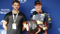 Max Verstappen po vyhrané kvalifikaci v Maďarsku