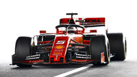 Sebastian Vettel s Ferrari SF90 v Japonsku