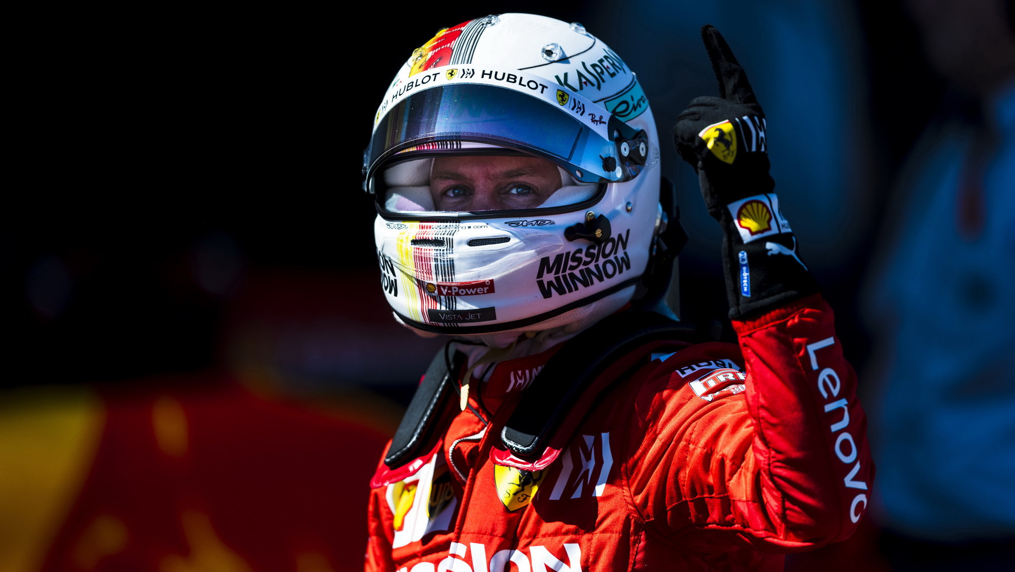 Sebastian Vettel po závodě v Japonsku
