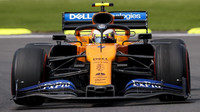 Lando Norris v závodě v Mexiku