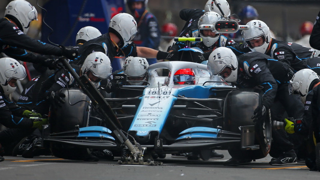 Robert Kubica v závodě v Mexiku