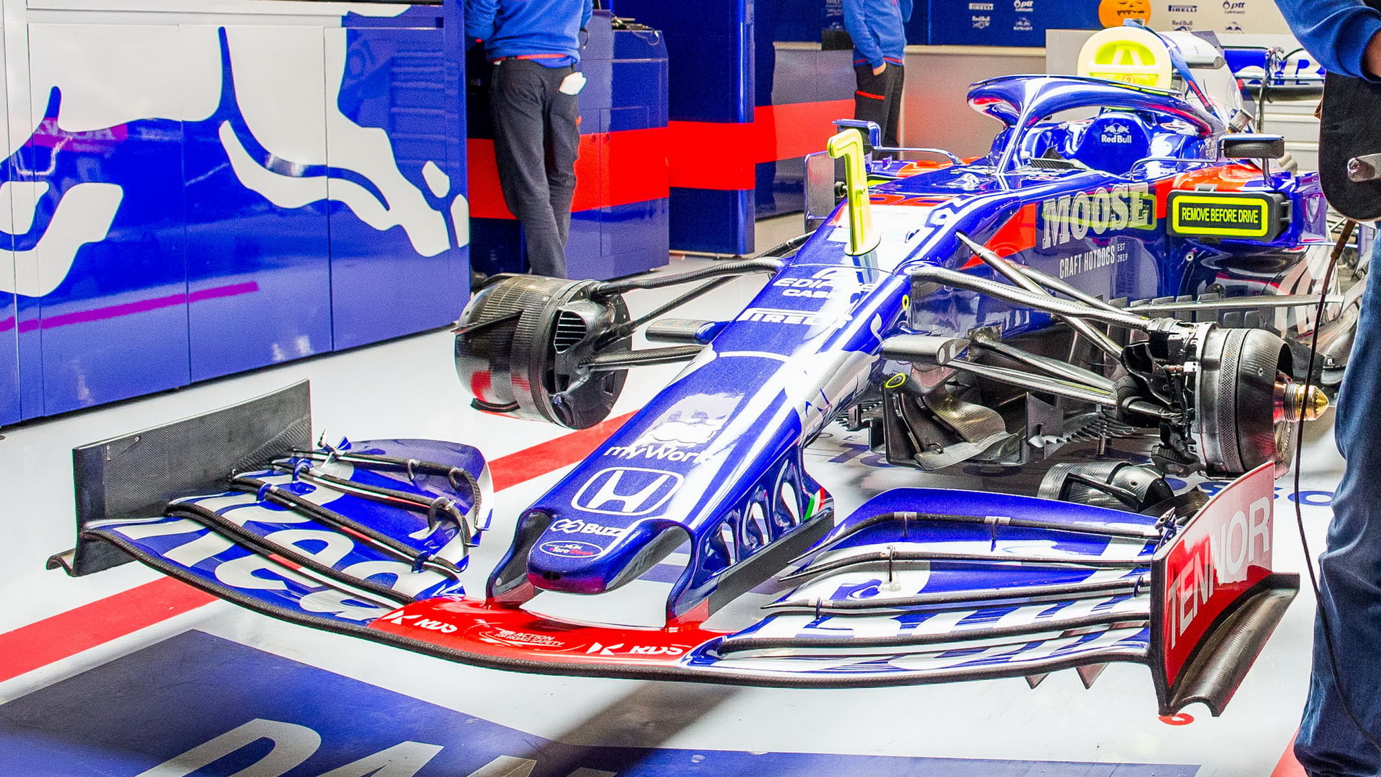 Vůz Toro Rosso po kvalifikaci v americkém Austinu