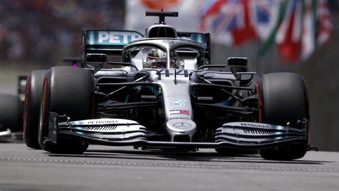 Lewis Hamilton ve Velké ceně Brazílie 2019