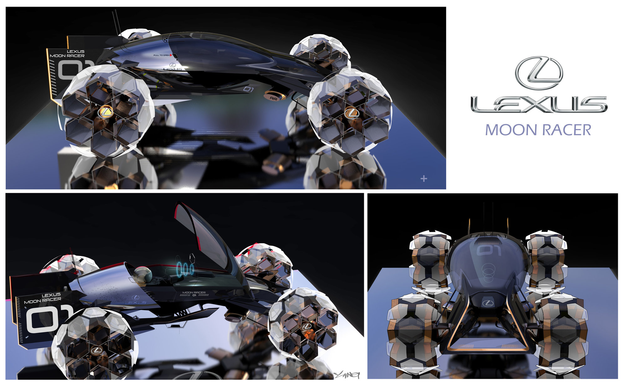 Lexus představil vize mobility na Měsíci - Lexus Moon Racer