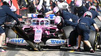 Lance Stroll v rámci prvního dne druhých předsezonních testů v Barceloně