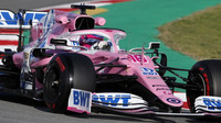 Lance Stroll v rámci prvního dne druhých předsezonních testů v Barceloně