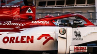 Kimi Räikkönen v rámci třetího dne druhých předsezonních testů v Barceloně