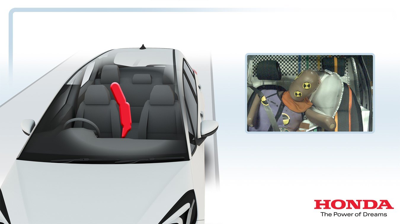 Honda použila u nového Jazzu jako první ve třídě přední středový airbag