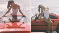 Alexis Ren a Ferrari 328