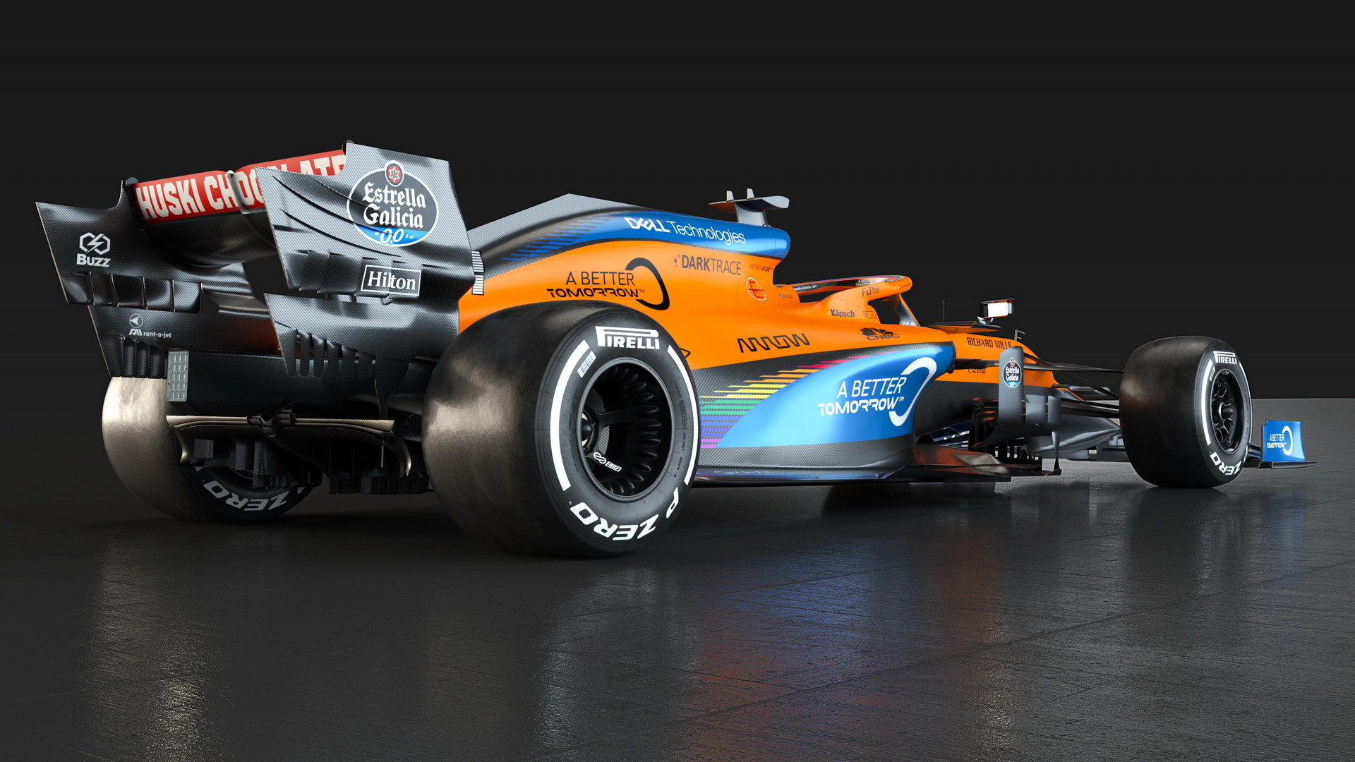 Nové zbarvení McLarenu MCL35 navazující na kampaň "We Race As One"