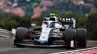 Nicholas Latifi při pátečním tréninku na Hungaroringu